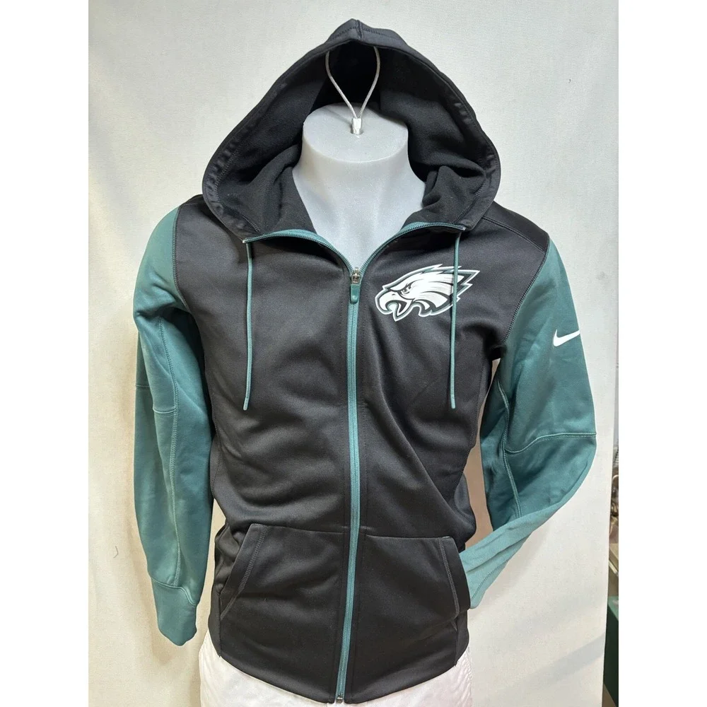 NWT Men's Nike NFL Philadelphia Eagles Long Sleeve Zip-Up Sweatshirt SIZE Small